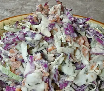 Low Sodium Coleslaw With Yogurt Dressing