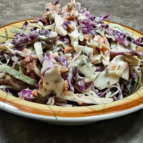 low sodium coleslaw look at the colors