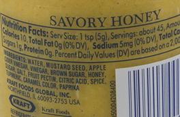 Grey Poupon savory honey mustard only has 5 mg sodium!