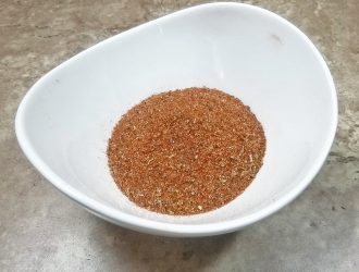 blackened spice mixed in bowl