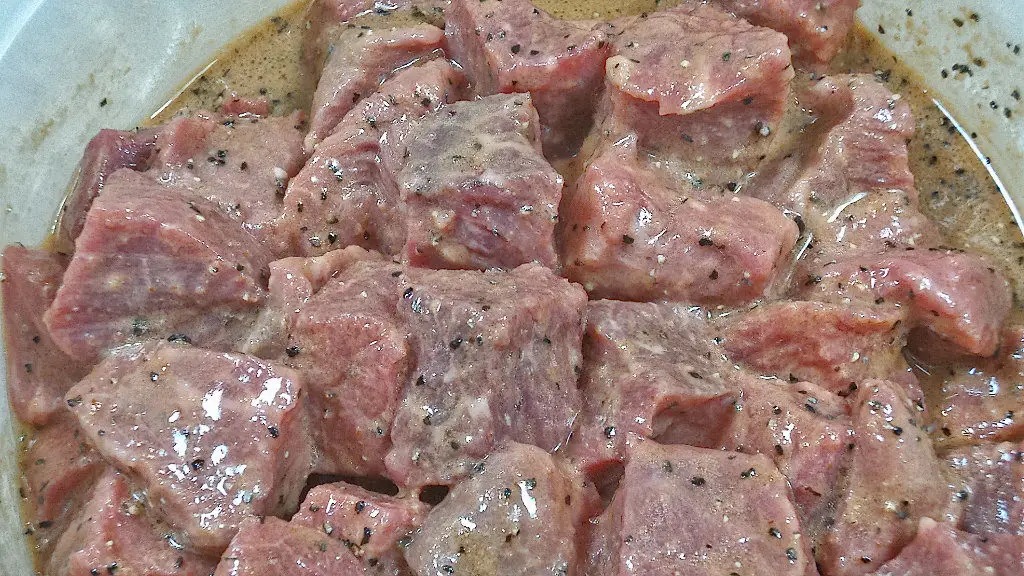 meat in marinade smells good already