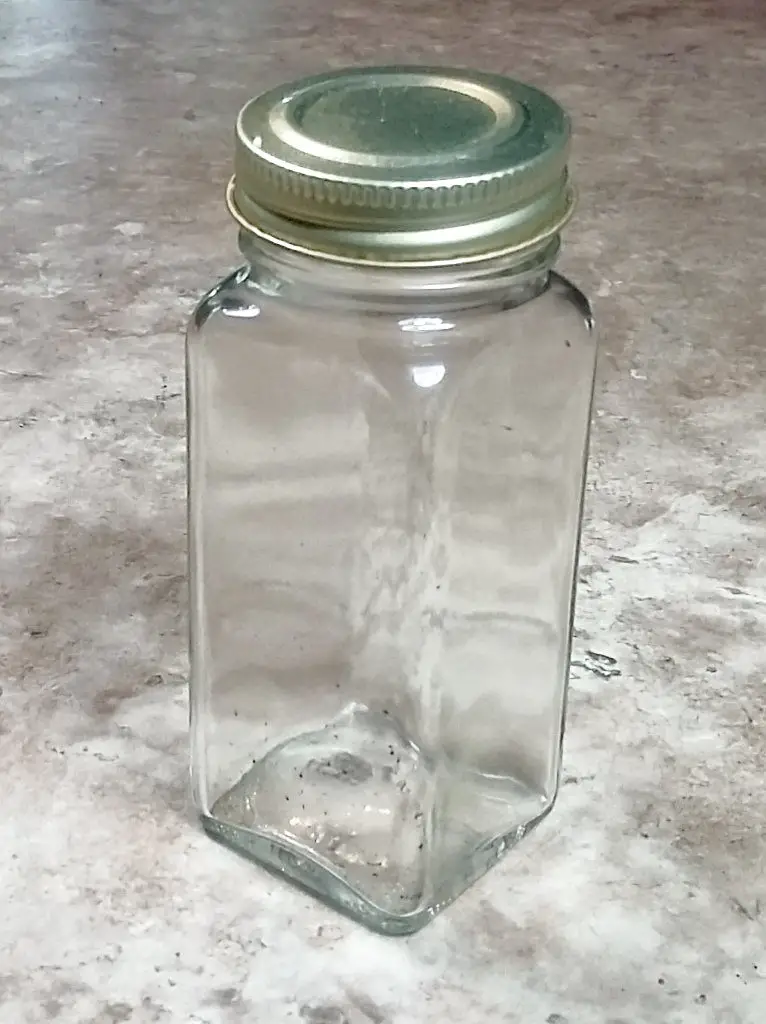 my favorite square glass spice jar