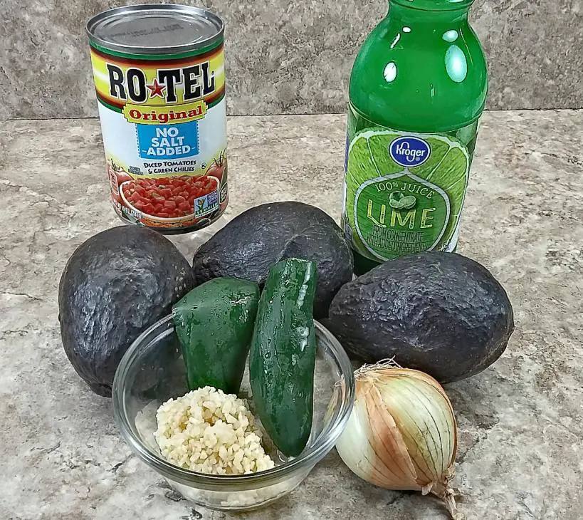 ingredients for low sodium guacamole