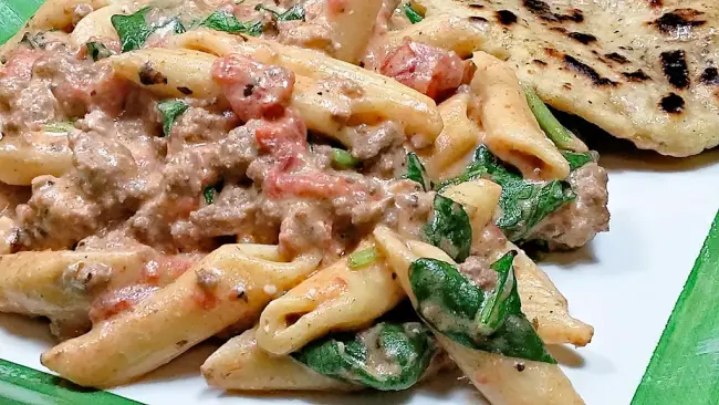 low sodium penne and beef