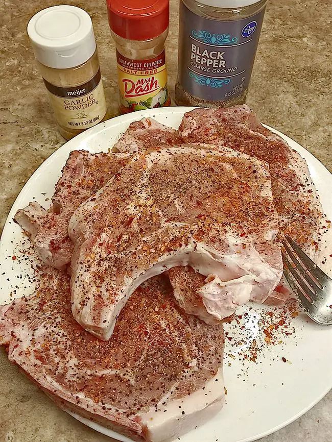 pork chops with no sodium seasoning