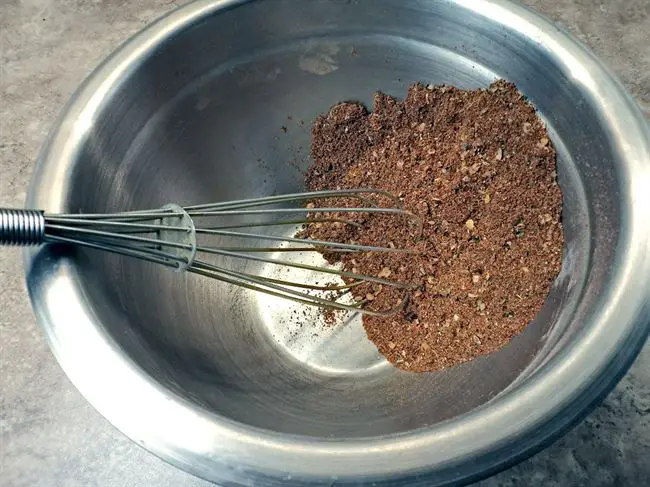 Whisk taco spice remove lumps and blend