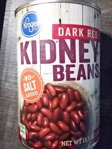 Can of no salt added kidney beans