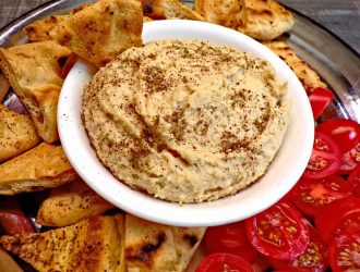 Hummus with sprinkle of zaatar