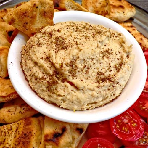 Hummus with sprinkle of zaatar