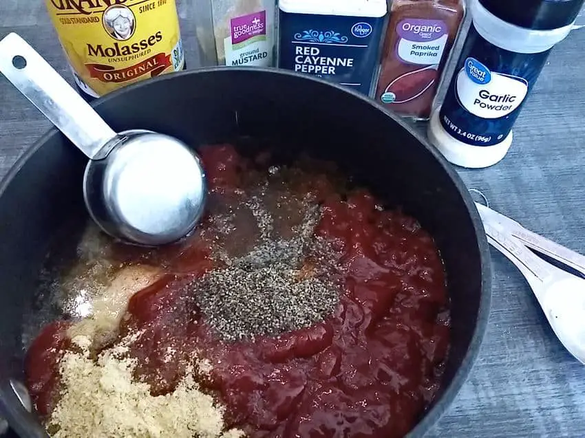 Ingredients for low sodium barbecue sauce