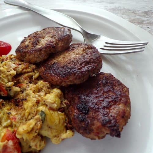 Savory Italian sausage and eggs