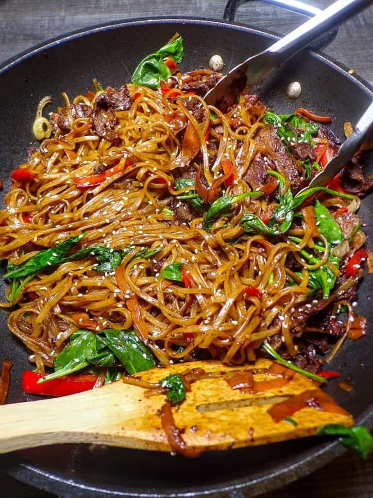 Low sodium stir fry Korean spicy noodle style