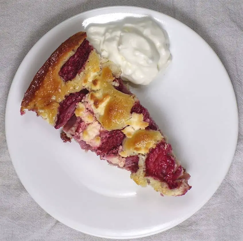 Low sodium strawberry cobbler with dollop of whip cream