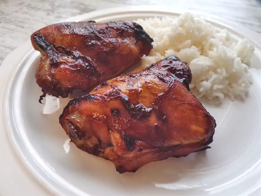 Juicy honey and savory glazed thighs