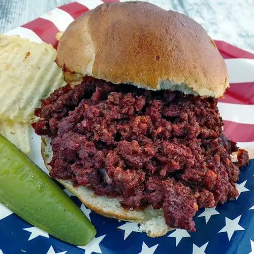 Low sodium sloppy joe sandwich party plate