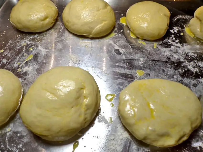 Dough with egg wash