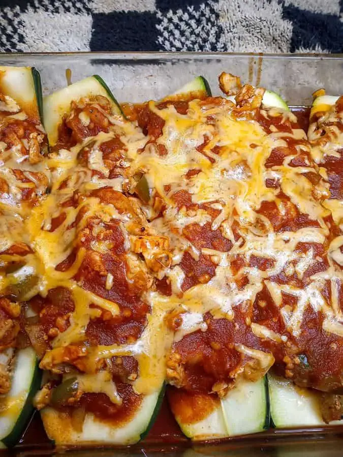 Low Sodium Chicken Enchilada Stuffed Zucchini Tasty, Healthy Heart