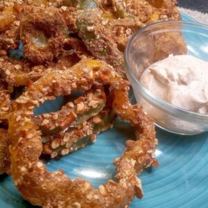 Low Sodium Oven “Fried” Bell Pepper Rings