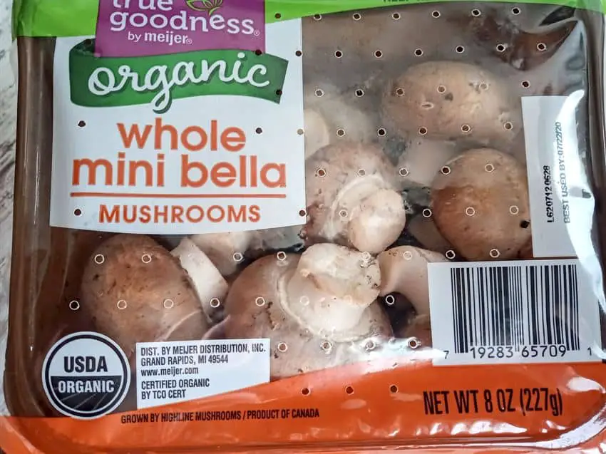 Mini Bella mushrooms