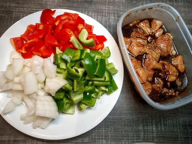 Ingredients for stir fry