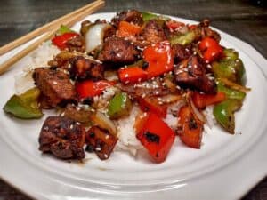 Low Sodium Pepper Chicken Stir Fry - Tasty, Healthy Heart Recipes