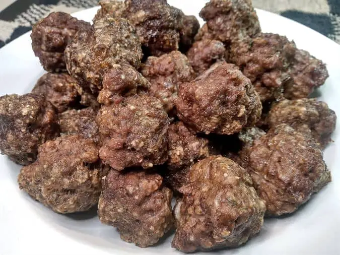 Bowl of Italian meatballs