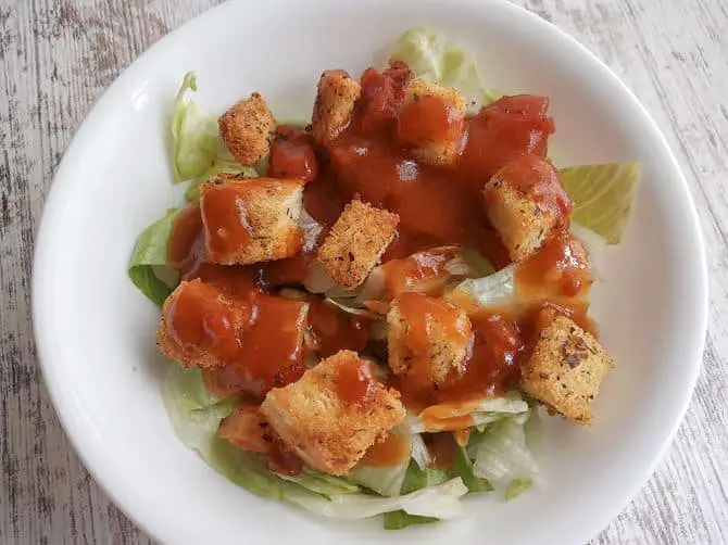 Croutons truly make a salad