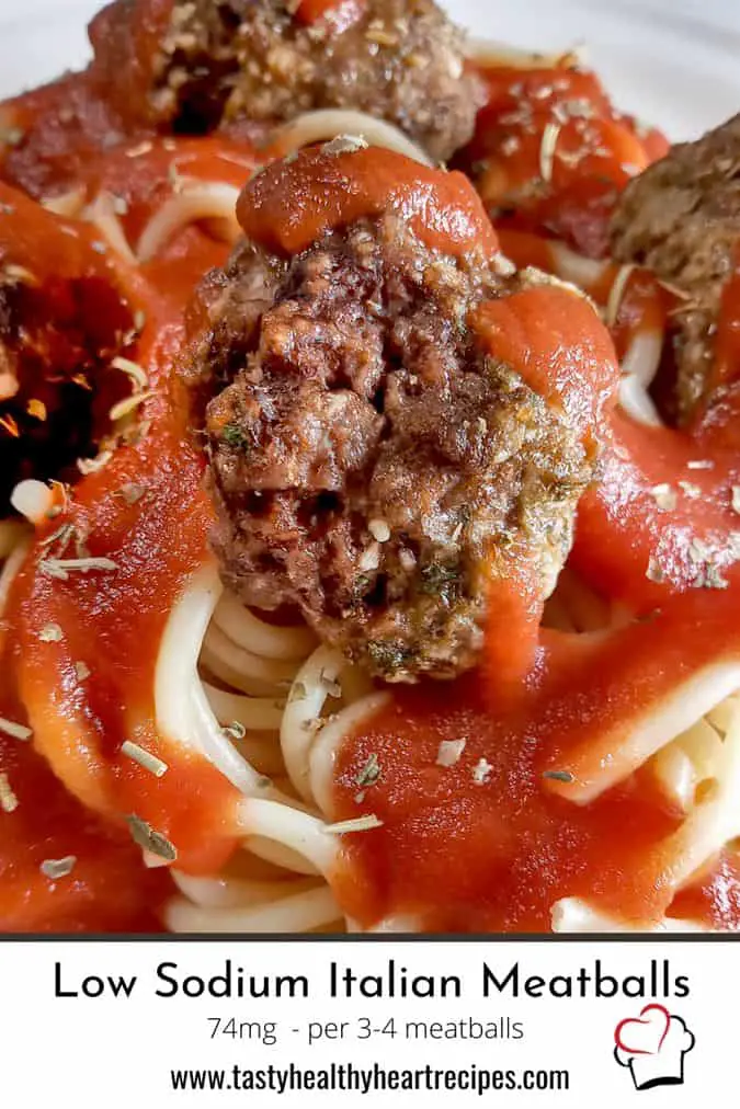 Low Sodium Italian Meatballs Pin Me