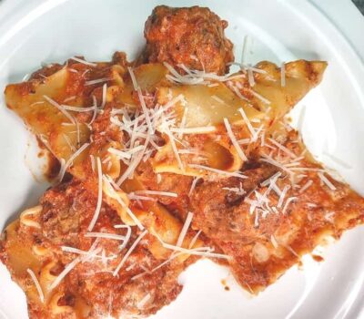 Low Sodium Meatball Lasagna