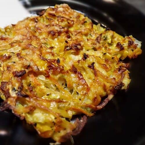 Crunchy latke cake