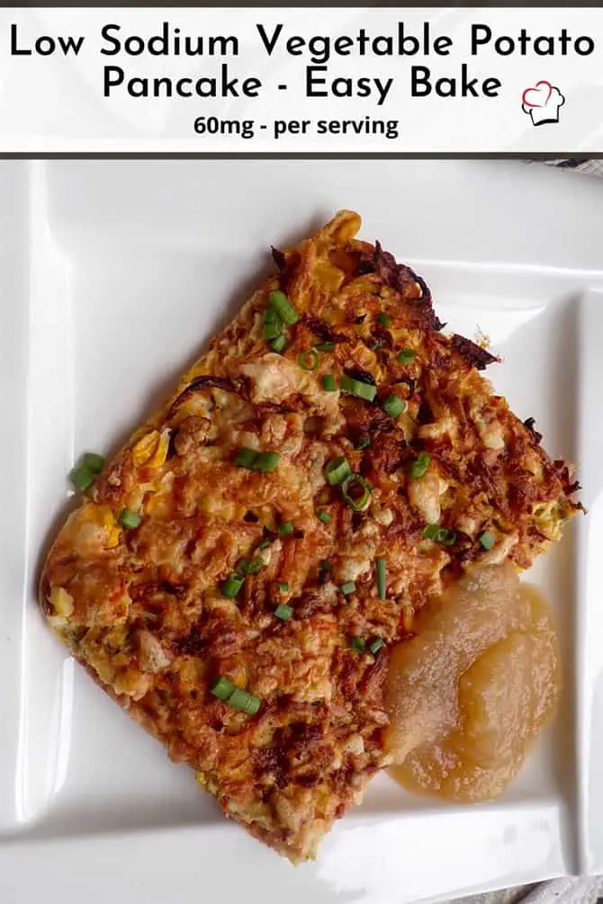 Low Sodium Vegetable Potato Pancake Easy Bake Pin