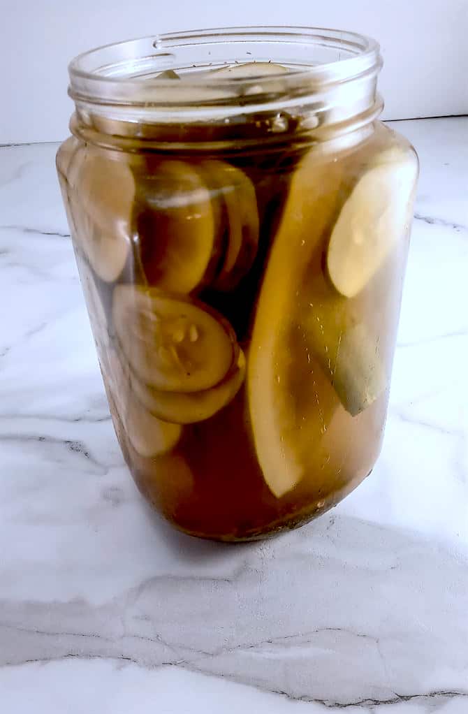 Pickles in a jar