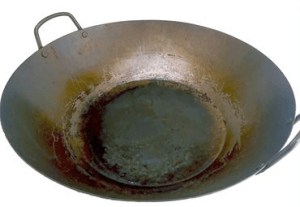 Flat bottom wok