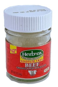 Herbox no sodium beef bouillon