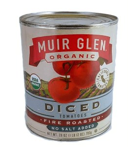 Muir Glen diced tomatoes no salt added
