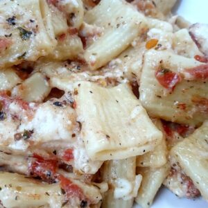 Low sodium chicken pasta with Italian dressing