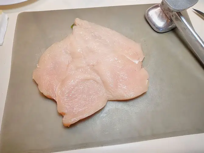 Butterflied chicken breast