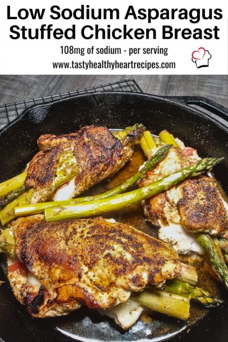 Low Sodium Asparagus Stuffed Chicken Breast PIN