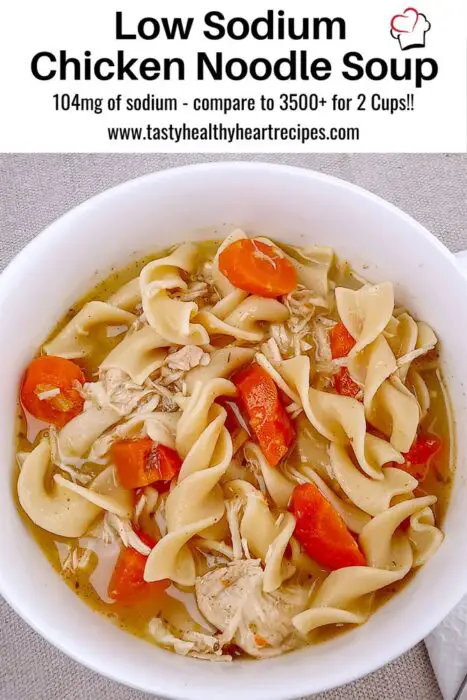 Low Sodium Chicken Noodle Soup PIN ME!