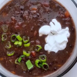 Low sodium black bean soup
