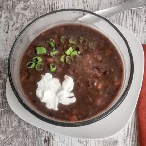 Low sodium black bean soup-1