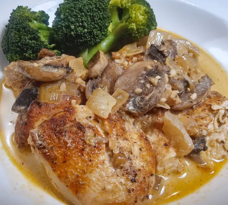 Low Sodium Saucy Mushroom Garlic Chicken - Tasty, Healthy Heart Recipes