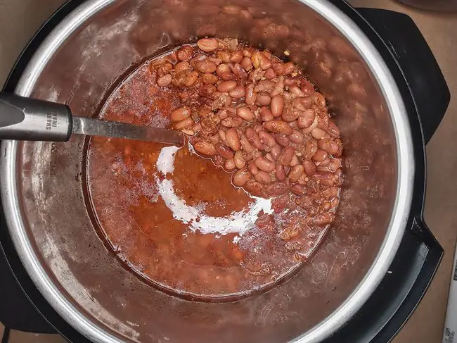 Beans finished cooking in Instant Pot