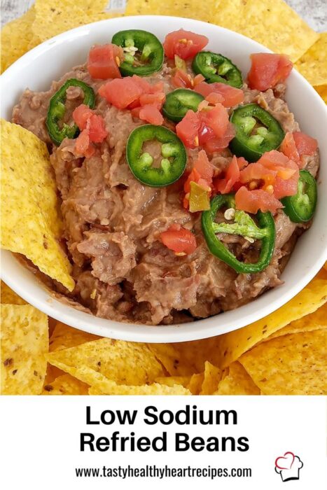 Low Sodium Refried Beans Pin