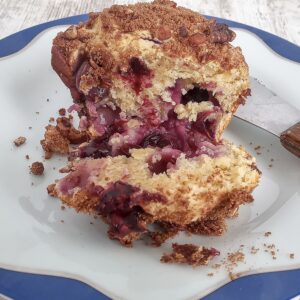 Low sodium blueberry muffin