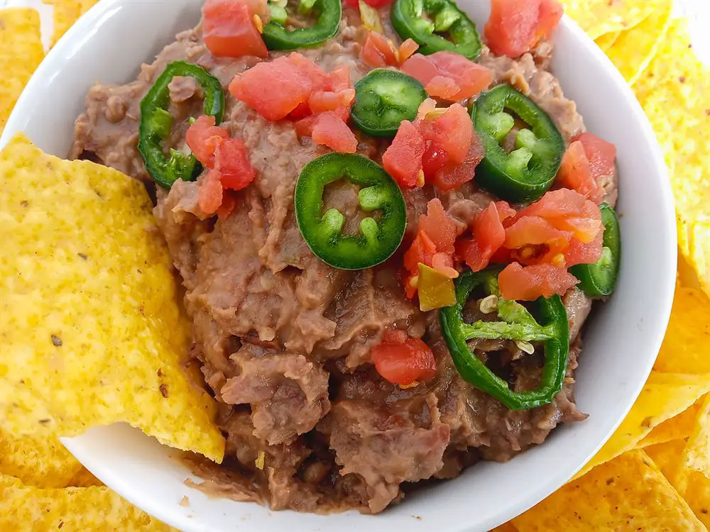 Low sodium refried beans featured