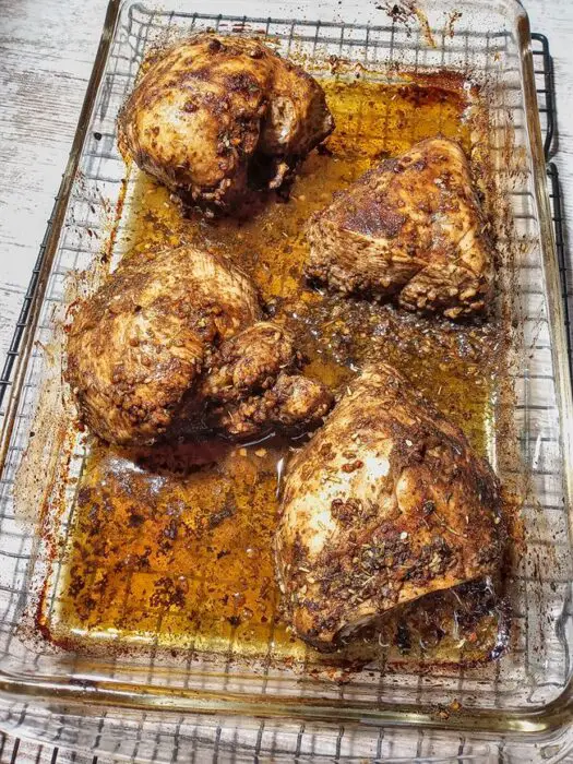 Oven baked marinaded chicken