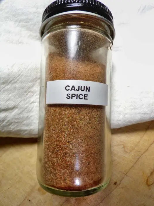 Store Cajun seasoning in old spice bottle