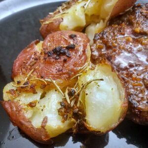 Low sodium smashed red potatoes