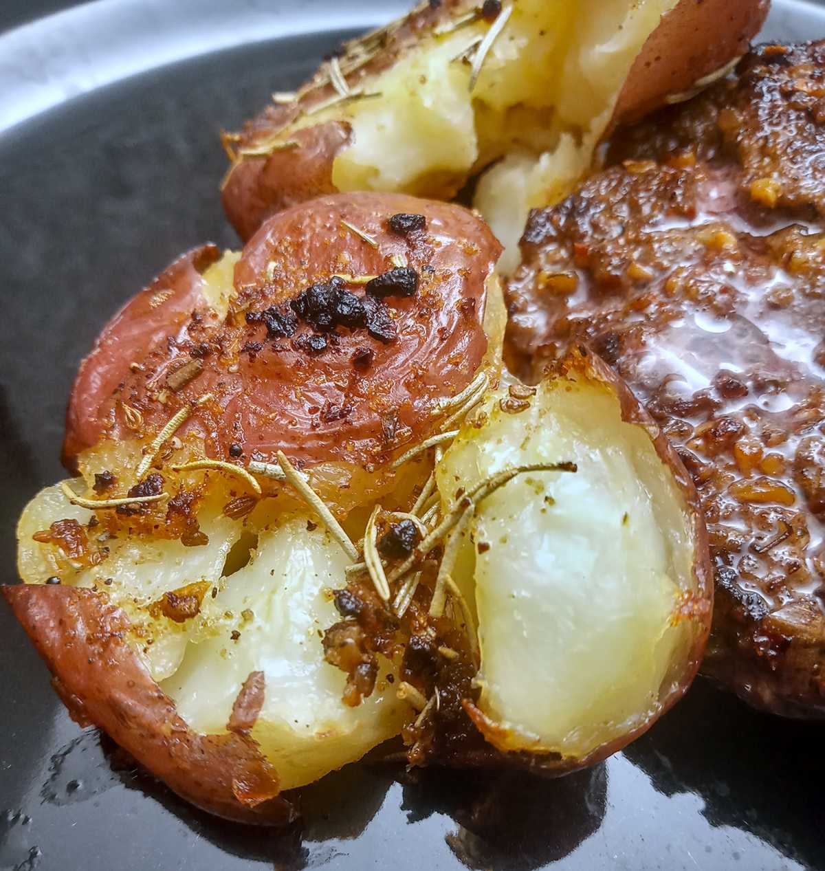 Low sodium smashed red potatoes